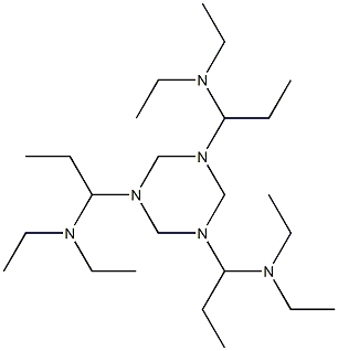 1,3,5-Tris[1-(diethylamino)propyl]hexahydro-1,3,5-triazine Structure