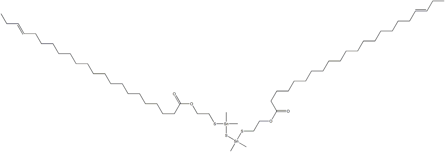 Bis[dimethyl[[2-(18-henicosenylcarbonyloxy)ethyl]thio]stannyl] sulfide Structure