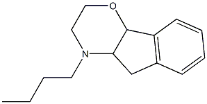 2,3,4,4a,5,9b-Hexahydro-4-butylindeno[1,2-b]-1,4-oxazine 구조식 이미지