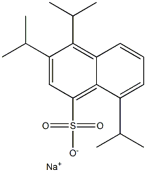 3,4,8-Triisopropyl-1-naphthalenesulfonic acid sodium salt Structure