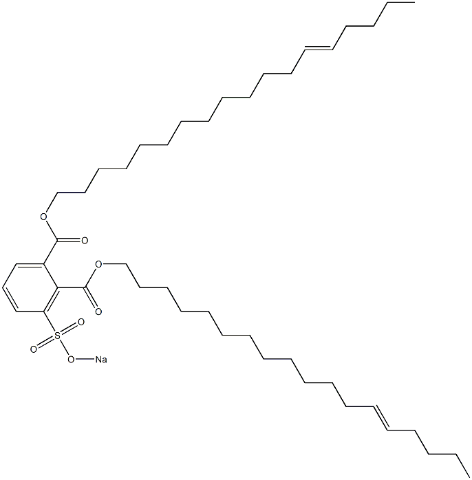 3-(Sodiosulfo)phthalic acid di(13-octadecenyl) ester Structure