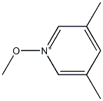 3,5-Dimethyl-1-methoxypyridin-1-ium 구조식 이미지