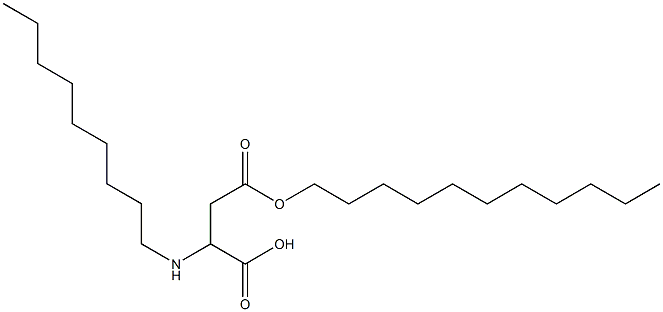 2-Nonylamino-3-(undecyloxycarbonyl)propionic acid Structure