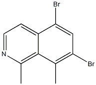 1,8-Dimethyl-5,7-dibromoisoquinoline Structure