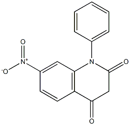 1-(Phenyl)-7-nitroquinoline-2,4(1H,3H)-dione 구조식 이미지