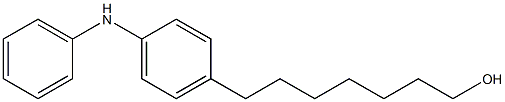 4-(7-Hydroxyheptyl)phenylphenylamine Structure