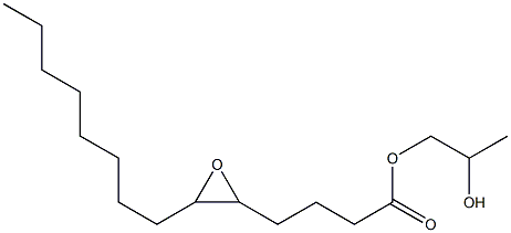 5,6-Epoxymyristic acid 2-hydroxypropyl ester 구조식 이미지