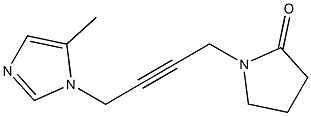 1-[4-(5-Methyl-1H-imidazol-1-yl)-2-butynyl]pyrrolidin-2-one Structure