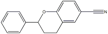 2-Phenyl-3,4-dihydro-2H-1-benzopyran-6-carbonitrile Structure