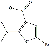 2-(Dimethylamino)-3-nitro-5-bromothiophene 구조식 이미지