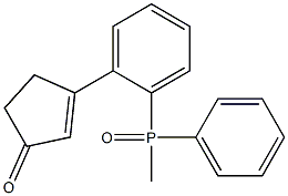 (3-Oxo-1-cyclopenten-1-yl)methyldiphenylphosphine oxide Structure