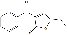 5-Ethyl-3-(phenylsulfinyl)-2(5H)-furanone Structure