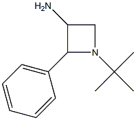 1-(1,1-Dimethylethyl)-2-phenyl-3-azetidinamine 구조식 이미지