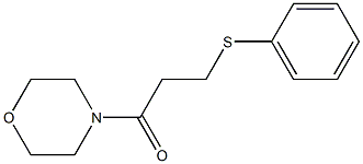 4-[3-(Phenylthio)propionyl]morpholine 구조식 이미지