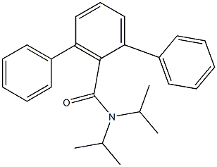 N,N-Diisopropyl-1,1':3',1''-terbenzene-2'-carboxamide 구조식 이미지