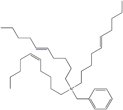 Tri(5-decenyl)benzylaminium 구조식 이미지