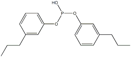 Phosphorous acid di(3-propylphenyl) ester 구조식 이미지