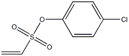 Ethenesulfonic acid p-chlorophenyl ester Structure