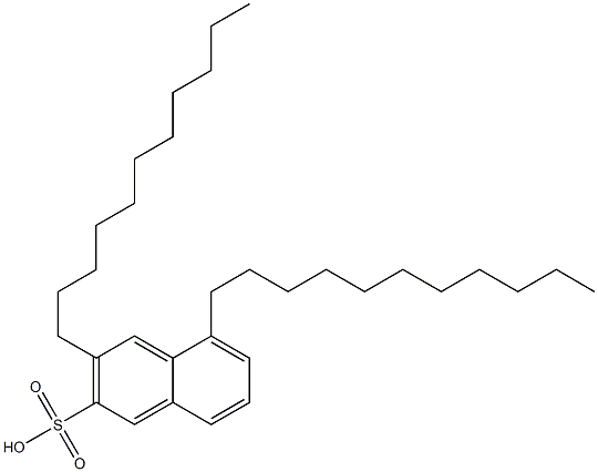 3,5-Diundecyl-2-naphthalenesulfonic acid Structure
