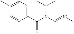 Dimethyl[[isopropyl(p-methylbenzoyl)amino]methylene]aminium Structure