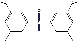 3,3'-Sulfonylbis(5-methylphenol) Structure