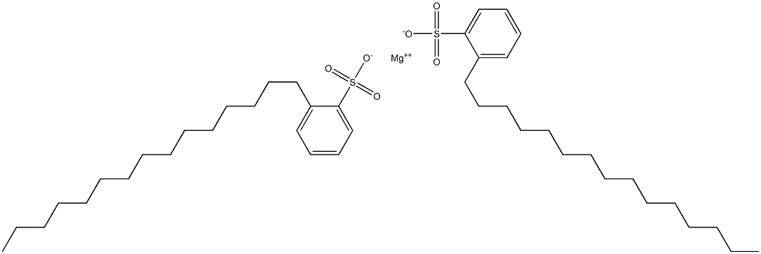 Bis(2-pentadecylbenzenesulfonic acid)magnesium salt Structure