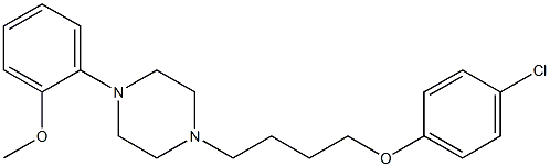 1-[4-(4-Chlorophenoxy)butyl]-4-(2-methoxyphenyl)piperazine 구조식 이미지