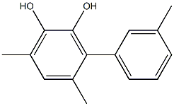 4,6-Dimethyl-3-(3-methylphenyl)benzene-1,2-diol 구조식 이미지