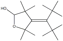4-(1-tert-Butyl-2,2-dimethylpropylidene)-3,3,5,5-tetramethyltetrahydrofuran-2-ol 구조식 이미지