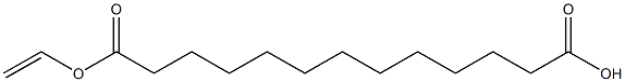 Tridecanedioic acid hydrogen 1-vinyl ester Structure