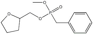 Benzylphosphonic acid methyl 2-oxolanylmethyl ester Structure