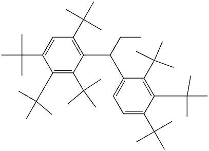 1-(2,3,4,6-Tetra-tert-butylphenyl)-1-(2,3,4-tri-tert-butylphenyl)propane 구조식 이미지