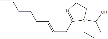 1-Ethyl-1-(1-hydroxyethyl)-2-(2-octenyl)-2-imidazoline-1-ium Structure