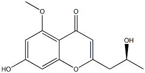 7-Hydroxy-5-methoxy-2-[(S)-2-hydroxypropyl]-4H-1-benzopyran-4-one 구조식 이미지