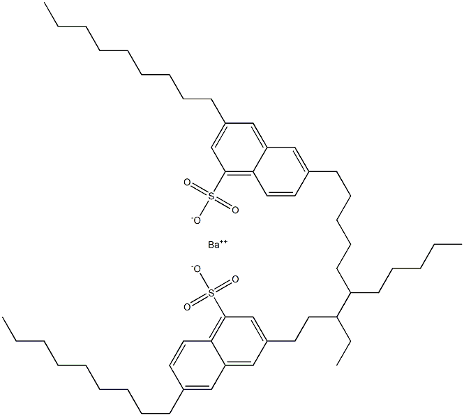 Bis(3,6-dinonyl-1-naphthalenesulfonic acid)barium salt 구조식 이미지