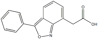 3-Phenyl-2,1-benzisoxazole-7-acetic acid Structure