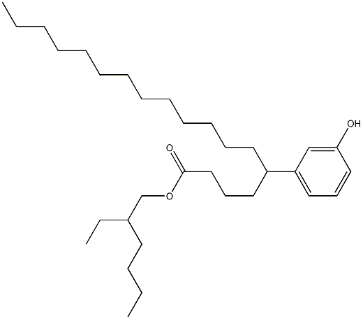 5-(3-Hydroxyphenyl)stearic acid 2-ethylhexyl ester 구조식 이미지