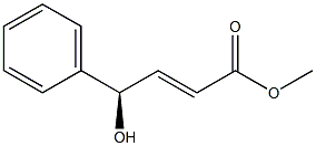 (2E,4R)-4-Hydroxy-4-phenyl-2-butenoic acid methyl ester 구조식 이미지