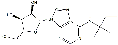 N-(2-Methylbutan-2-yl)adenosine 구조식 이미지