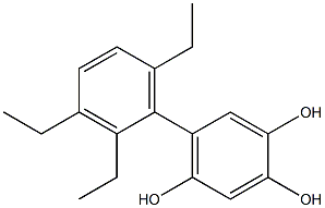 5-(2,3,6-Triethylphenyl)benzene-1,2,4-triol 구조식 이미지