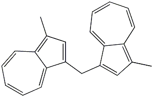 1,1'-Dimethyl-(3,3'-methylenebisazulene) 구조식 이미지