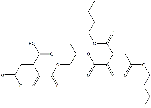 3,3'-[1-Methylethylenebis(oxycarbonyl)]bis(3-butene-1,2-dicarboxylic acid dibutyl) ester Structure