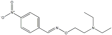 (E)-4-Nitrobenzaldehyde O-[2-(diethylamino)ethyl]oxime Structure