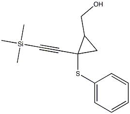 1-Phenylthio-1-(trimethylsilylethynyl)-2-(hydroxymethyl)cyclopropane Structure