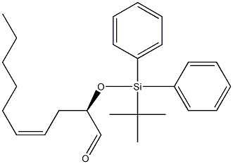 (2R,4Z)-2-[(tert-Butyldiphenylsilyl)oxy]-4-decenal Structure