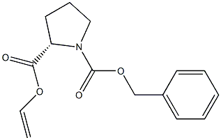 (2S)-1,2-Pyrrolidinedicarboxylic acid 1-benzyl 2-vinyl ester Structure