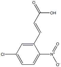 2-Nitro-5-chlorocinnamic acid 구조식 이미지