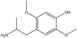 4-(2-Aminopropyl)-2,5-dimethoxyphenol Structure