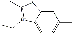 3-Ethyl-2,6-dimethylbenzothiazolium Structure