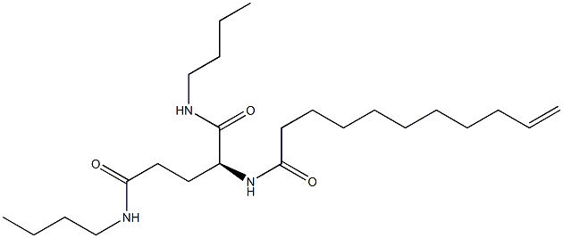 N1,N5-Dibutyl-N2-(10-undecenoyl)-L-glutaminamide 구조식 이미지